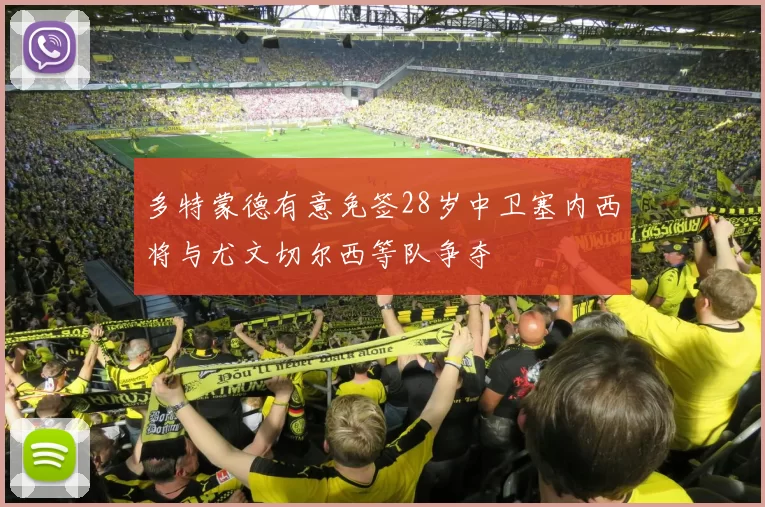 多特蒙德有意免签28岁中卫塞内西将与尤文切尔西等队争夺